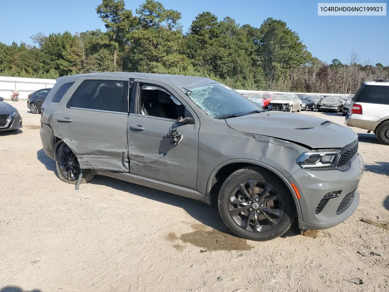 2022 Dodge Durango Gt VIN: 1C4RDHDG6NC199921 Lot: 77528704