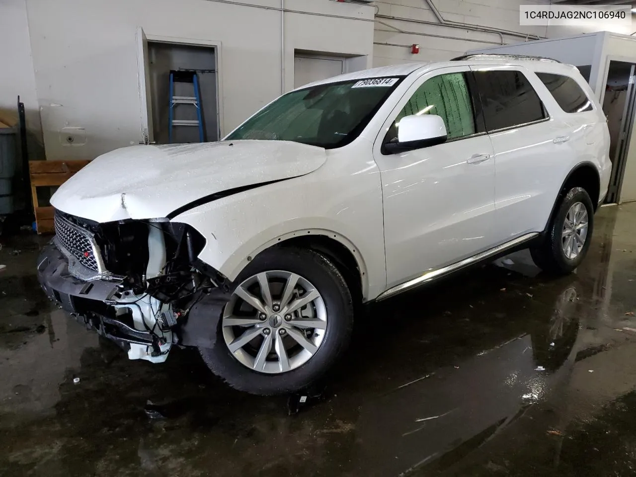 2022 Dodge Durango Sxt VIN: 1C4RDJAG2NC106940 Lot: 79036814