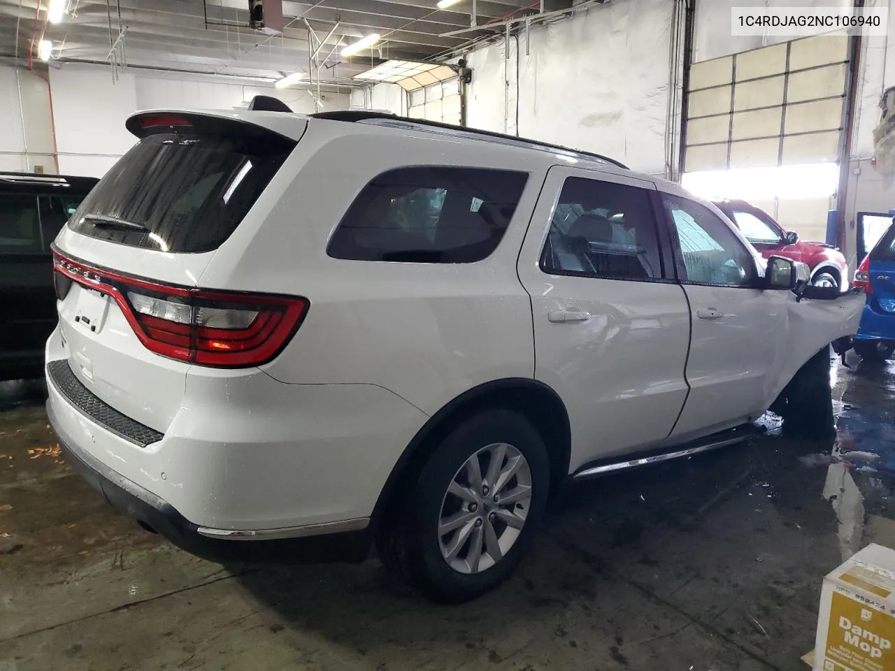 2022 Dodge Durango Sxt VIN: 1C4RDJAG2NC106940 Lot: 79036814