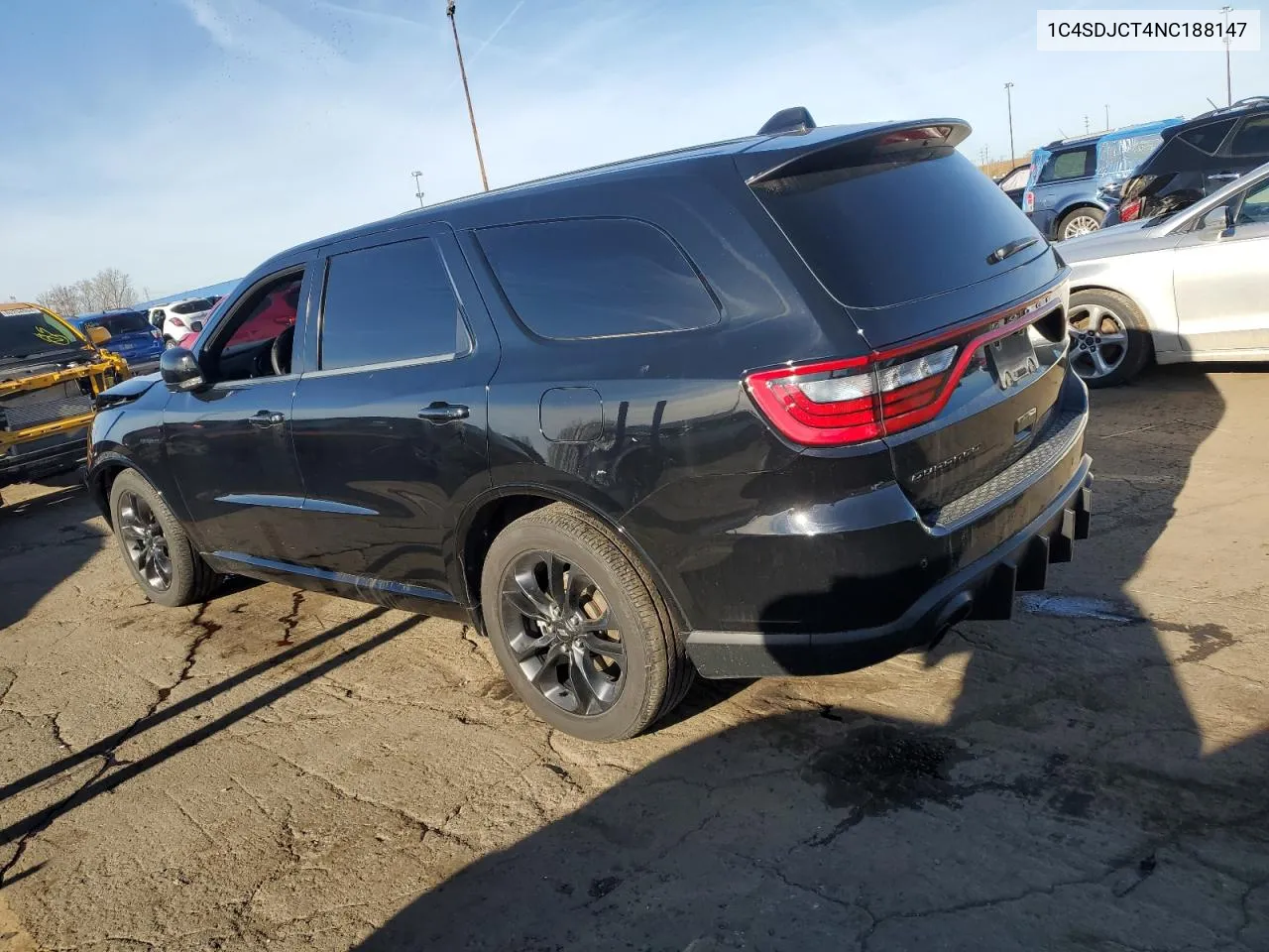 2022 Dodge Durango R/T VIN: 1C4SDJCT4NC188147 Lot: 79398574