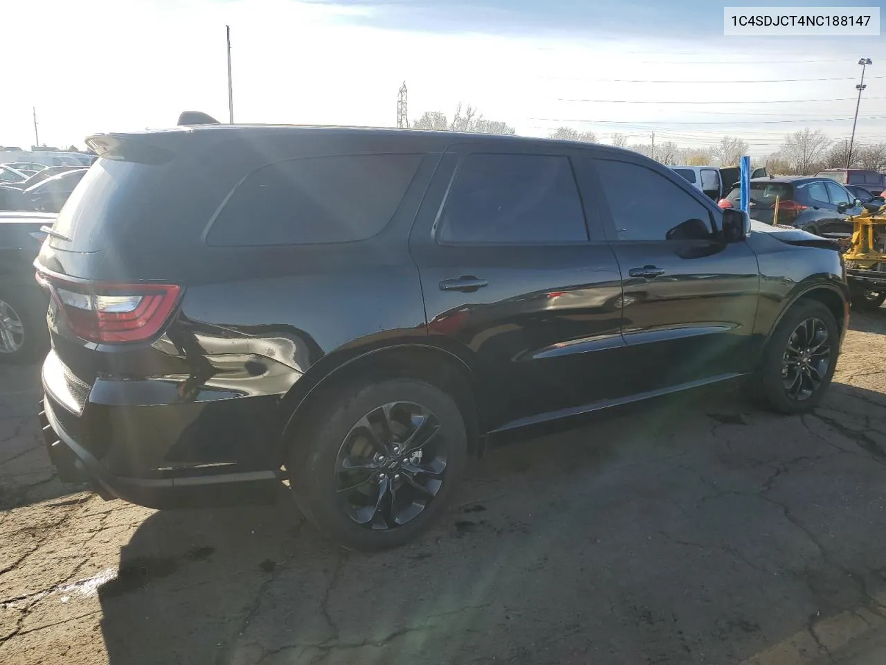 2022 Dodge Durango R/T VIN: 1C4SDJCT4NC188147 Lot: 79398574