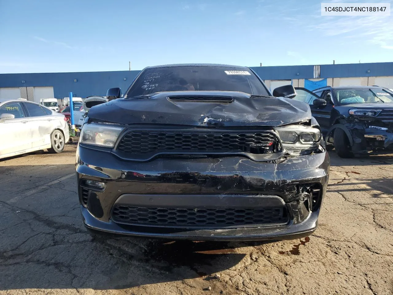 2022 Dodge Durango R/T VIN: 1C4SDJCT4NC188147 Lot: 79398574