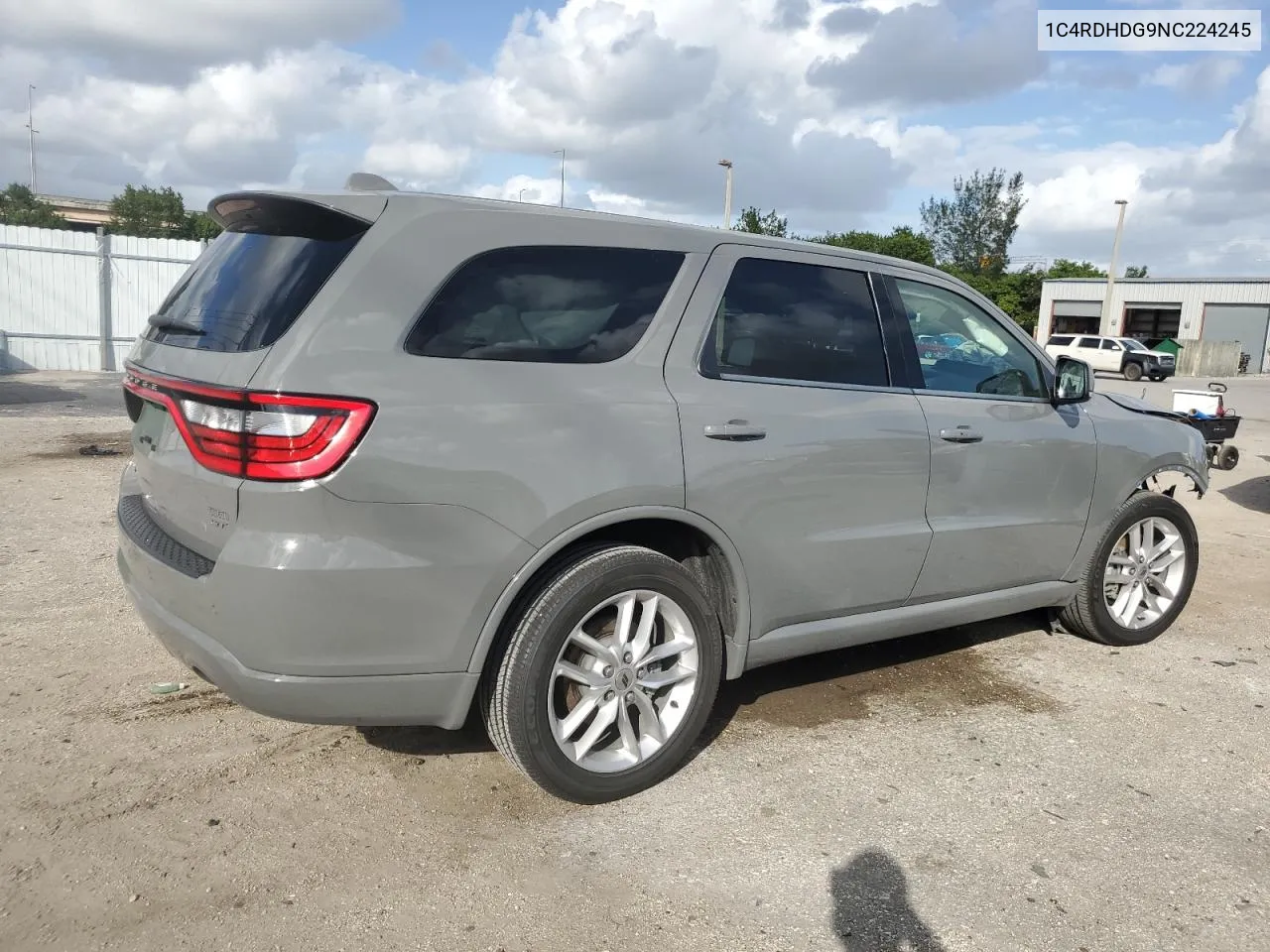 2022 Dodge Durango Gt VIN: 1C4RDHDG9NC224245 Lot: 80504354