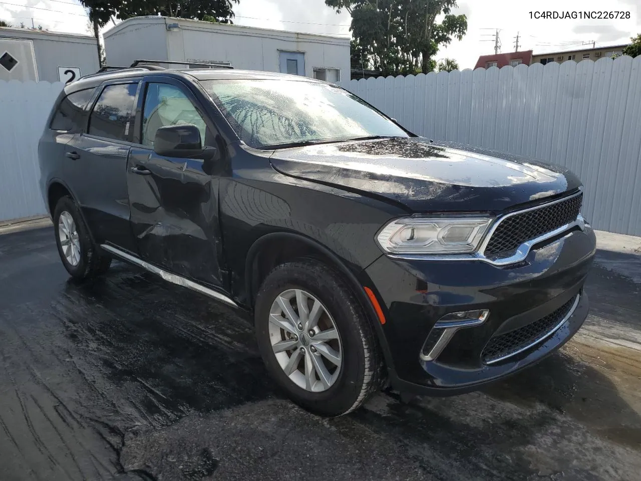 2022 Dodge Durango Sxt VIN: 1C4RDJAG1NC226728 Lot: 80752944