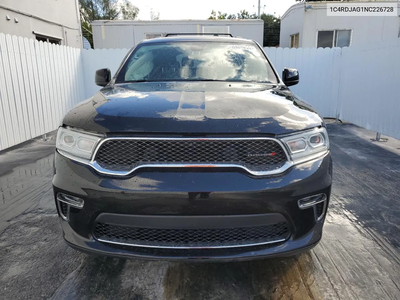 2022 Dodge Durango Sxt VIN: 1C4RDJAG1NC226728 Lot: 80752944