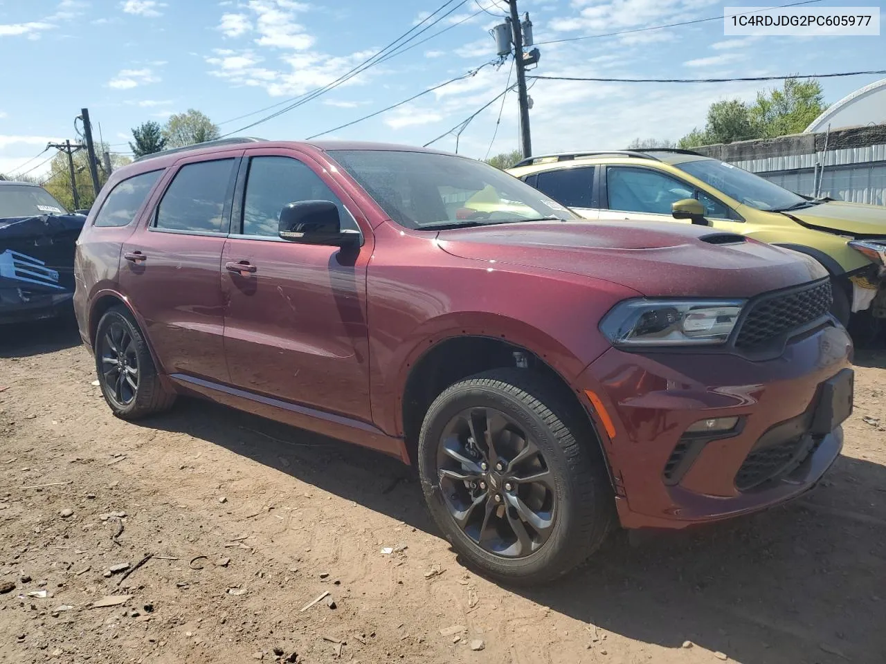 2023 Dodge Durango Gt VIN: 1C4RDJDG2PC605977 Lot: 52001834