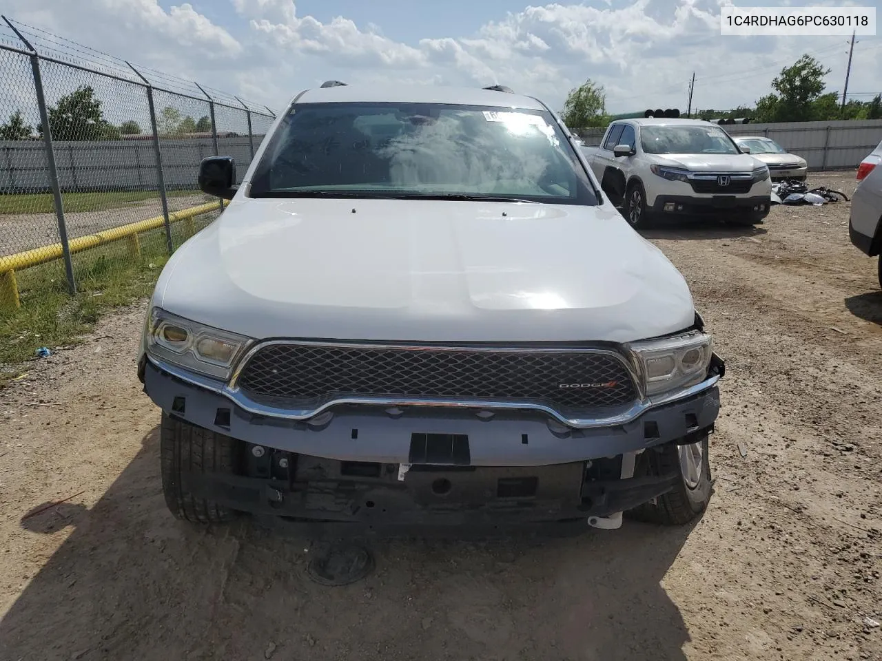 2023 Dodge Durango Sxt VIN: 1C4RDHAG6PC630118 Lot: 60149284