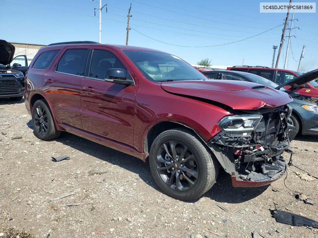 2023 Dodge Durango R/T VIN: 1C4SDJCT9PC581869 Lot: 63967804