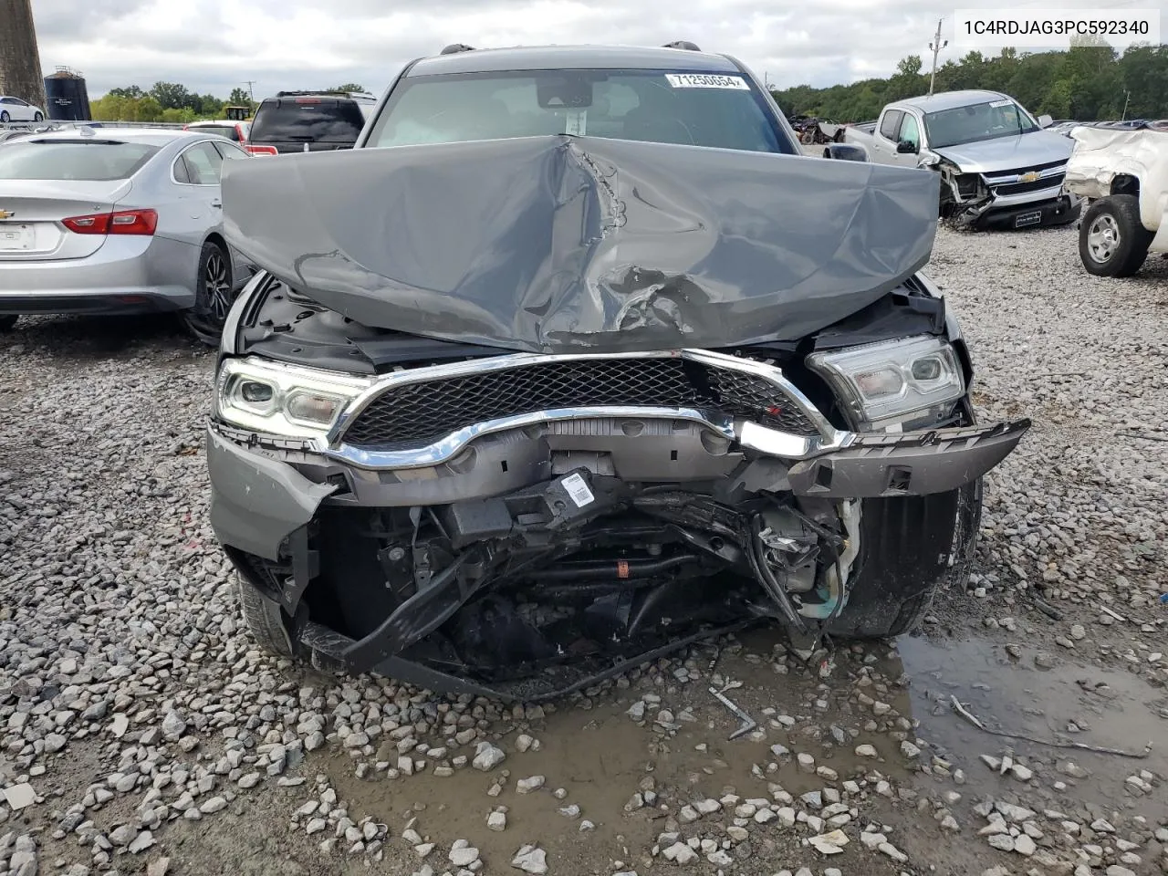 2023 Dodge Durango Sxt VIN: 1C4RDJAG3PC592340 Lot: 71250654