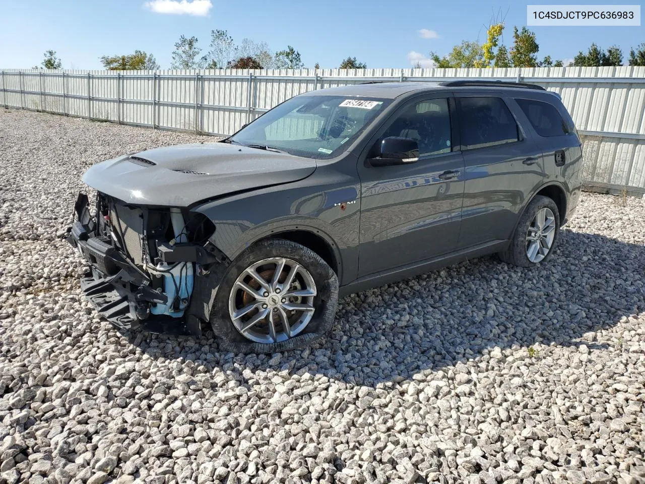 2023 Dodge Durango R/T VIN: 1C4SDJCT9PC636983 Lot: 73547184