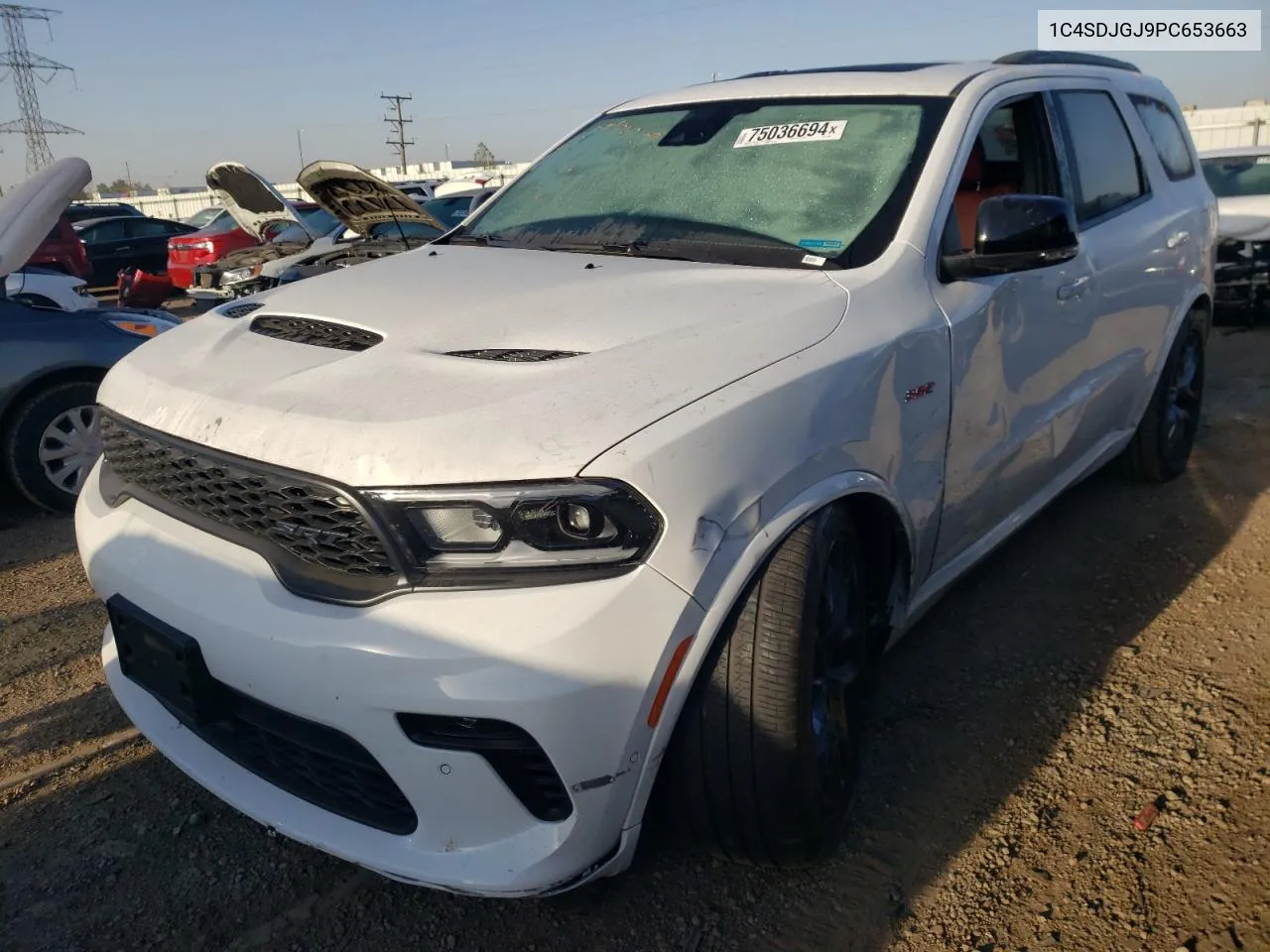 2023 Dodge Durango Srt 392 VIN: 1C4SDJGJ9PC653663 Lot: 75036694