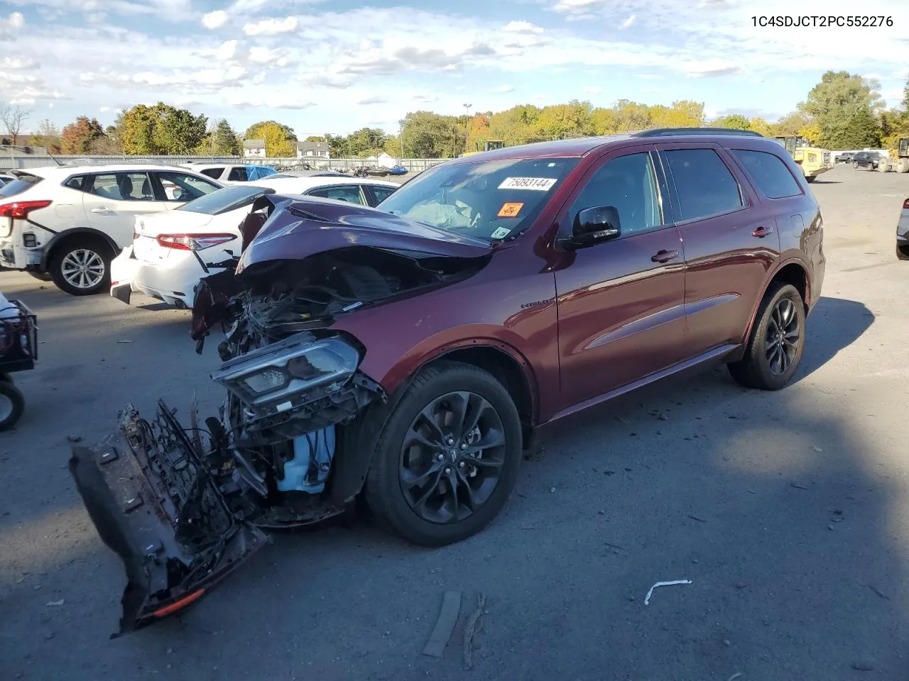 2023 Dodge Durango R/T VIN: 1C4SDJCT2PC552276 Lot: 75093144