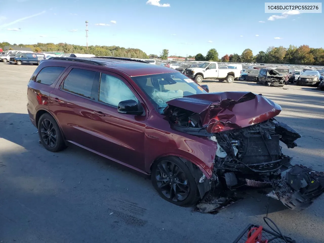 2023 Dodge Durango R/T VIN: 1C4SDJCT2PC552276 Lot: 75093144