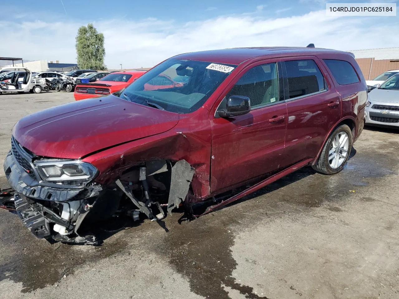 2023 Dodge Durango Gt VIN: 1C4RDJDG1PC625184 Lot: 75903554