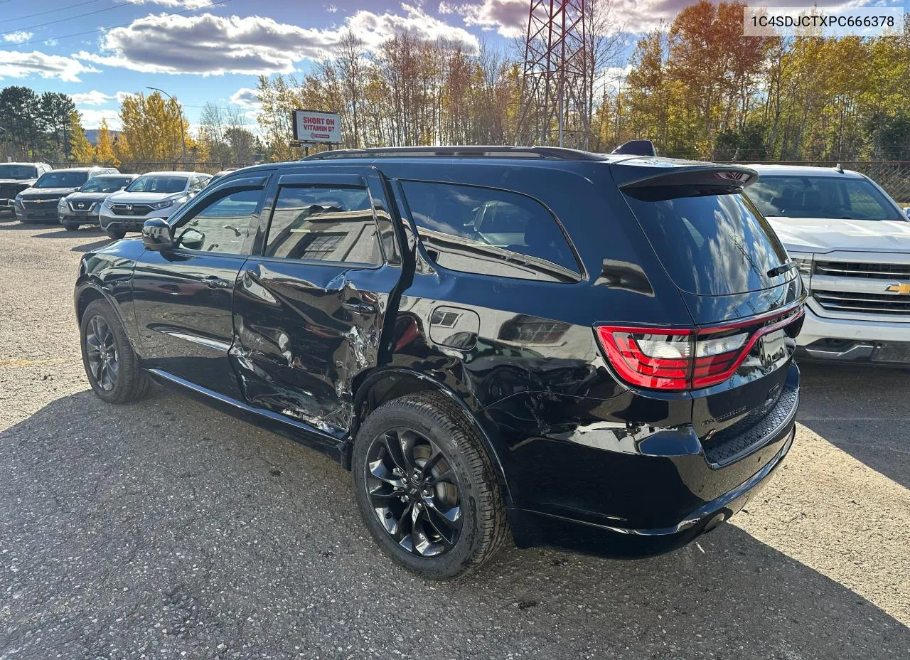 2023 Dodge Durango R/T VIN: 1C4SDJCTXPC666378 Lot: 76100444