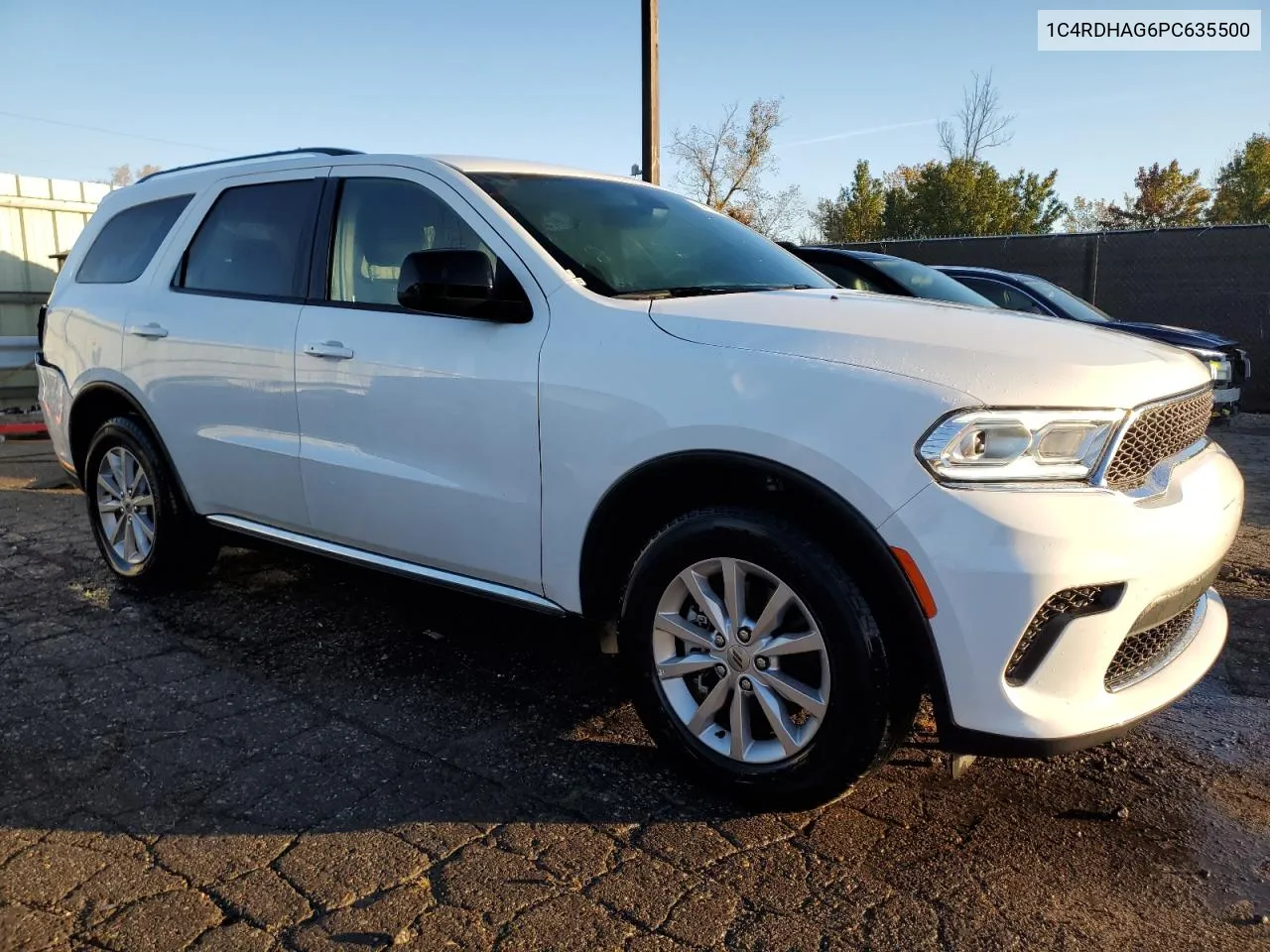 2023 Dodge Durango Sxt VIN: 1C4RDHAG6PC635500 Lot: 76390214