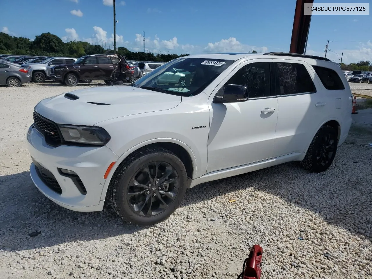 2023 Dodge Durango R/T VIN: 1C4SDJCT9PC577126 Lot: 77932114