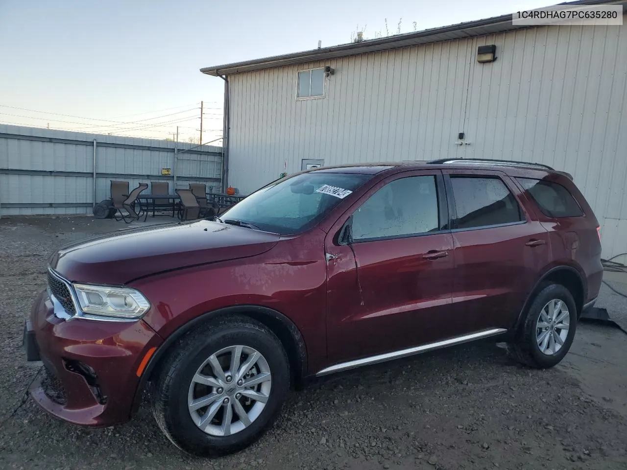 2023 Dodge Durango Sxt VIN: 1C4RDHAG7PC635280 Lot: 78892704