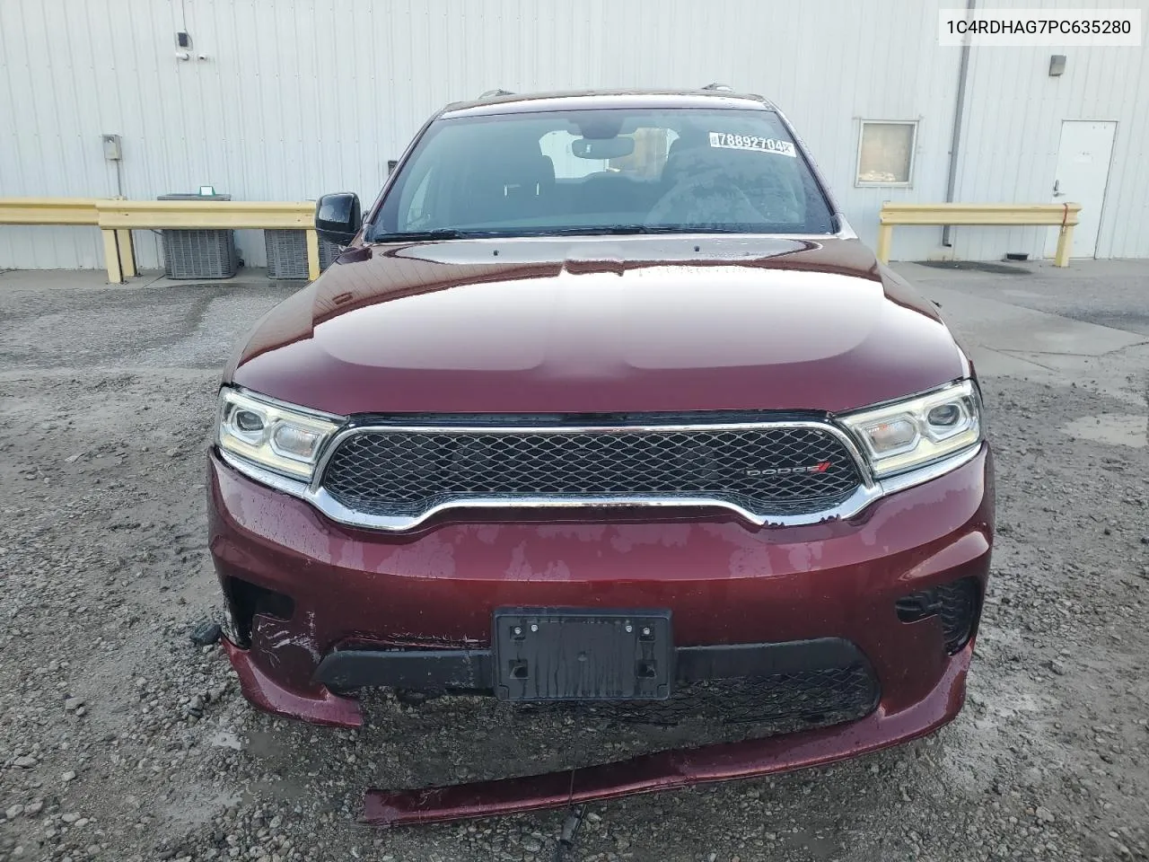 2023 Dodge Durango Sxt VIN: 1C4RDHAG7PC635280 Lot: 78892704