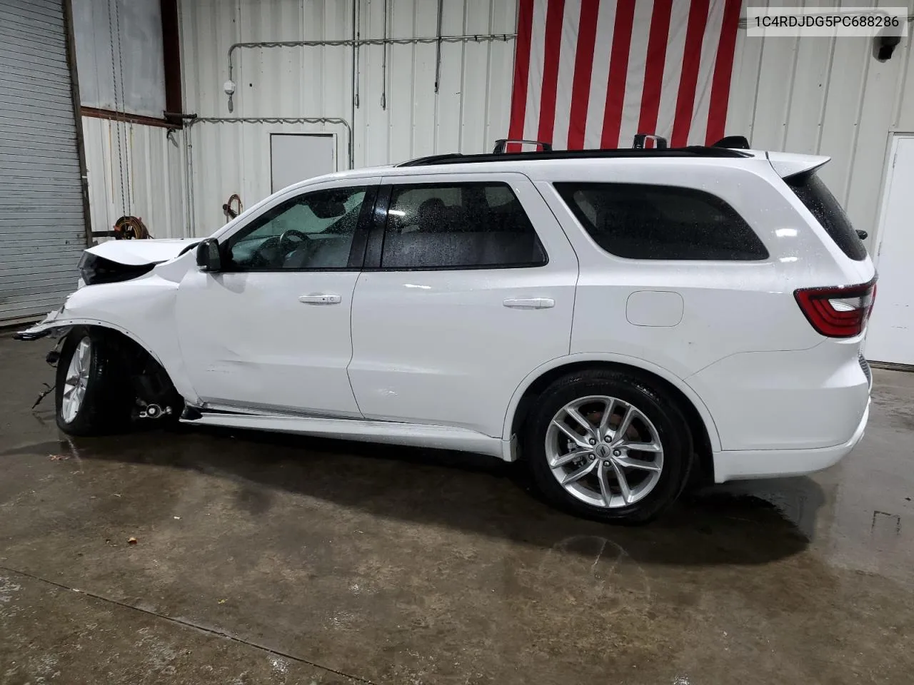 2023 Dodge Durango Gt VIN: 1C4RDJDG5PC688286 Lot: 80057824