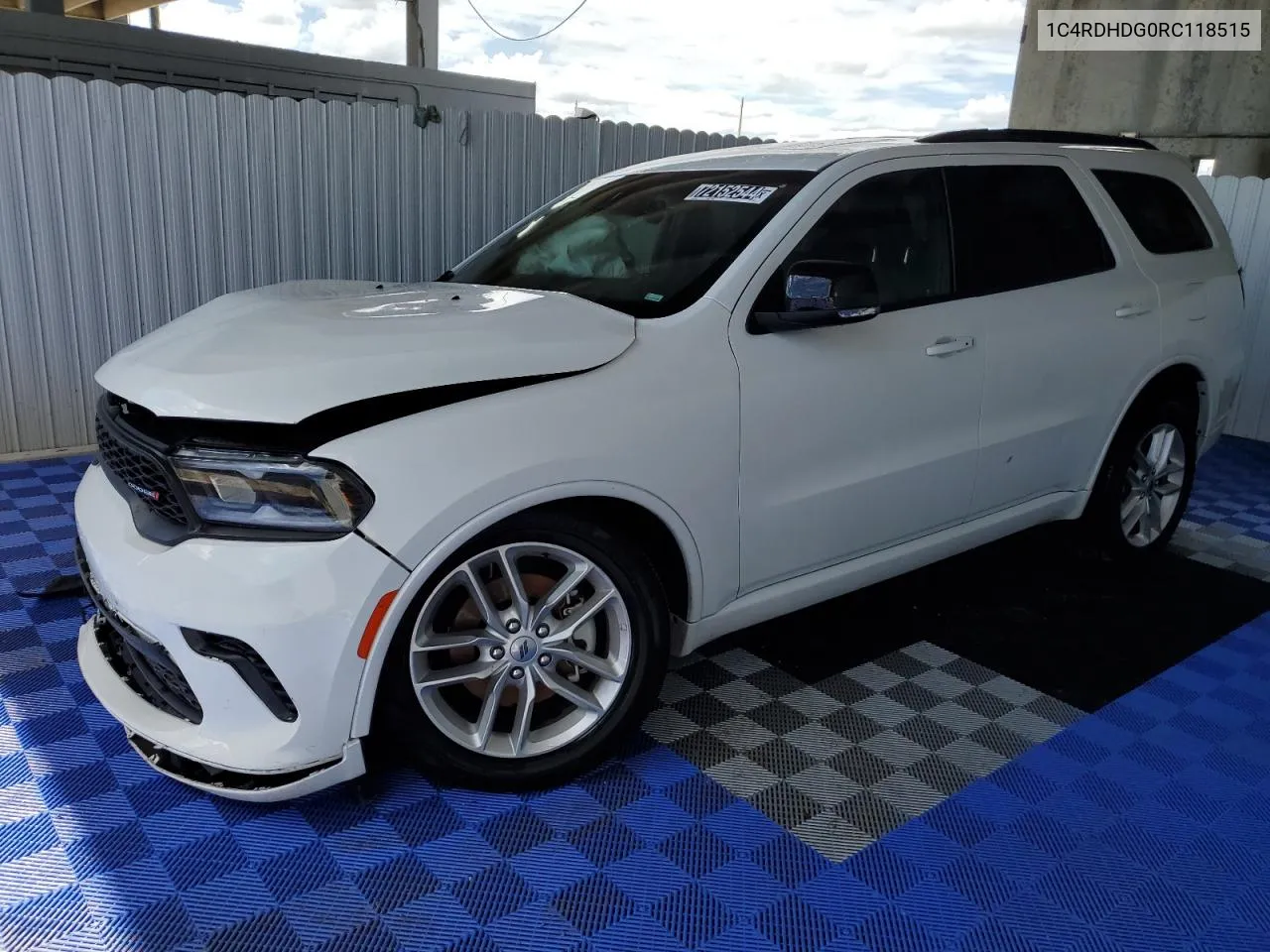 2024 Dodge Durango Gt VIN: 1C4RDHDG0RC118515 Lot: 72152544