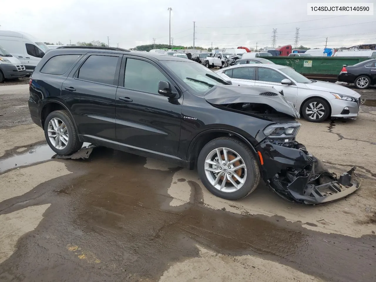 2024 Dodge Durango R/T VIN: 1C4SDJCT4RC140590 Lot: 72767574