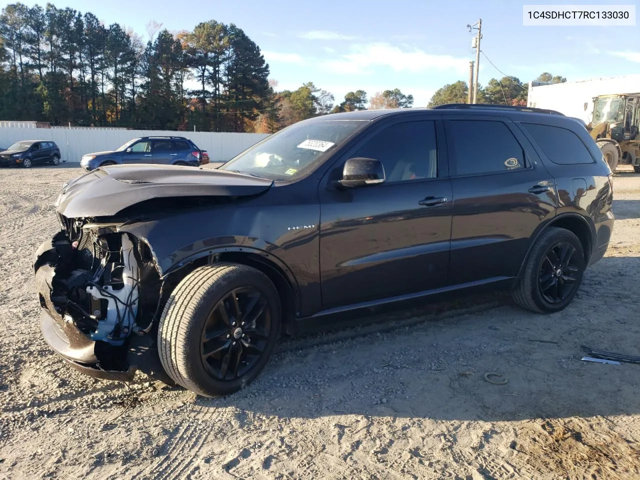 2024 Dodge Durango R/T VIN: 1C4SDHCT7RC133030 Lot: 78320364