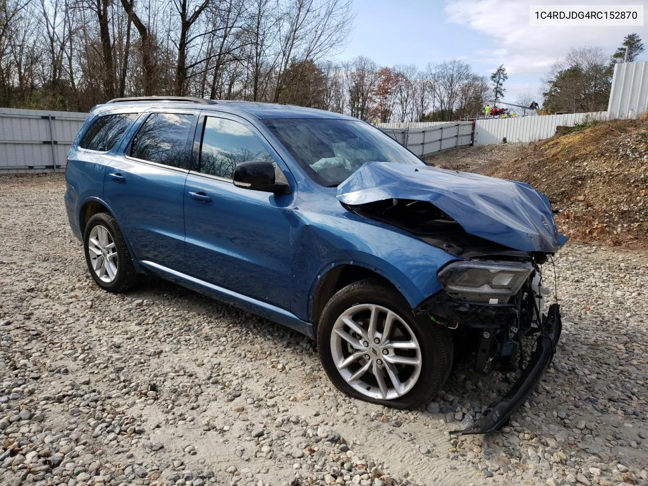 2024 Dodge Durango Gt VIN: 1C4RDJDG4RC152870 Lot: 79172094