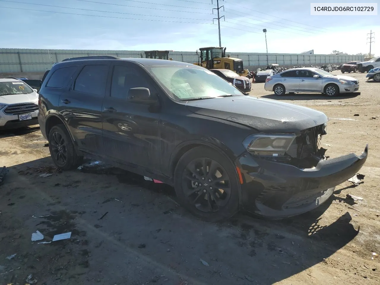 2024 Dodge Durango Gt VIN: 1C4RDJDG6RC102729 Lot: 80974154