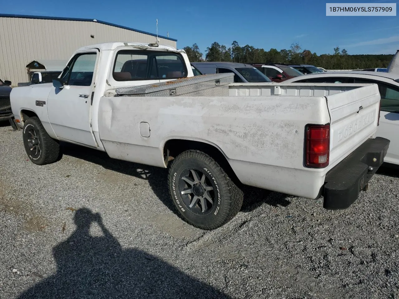 1990 Dodge W-Series W150S VIN: 1B7HM06Y5LS757909 Lot: 77171494