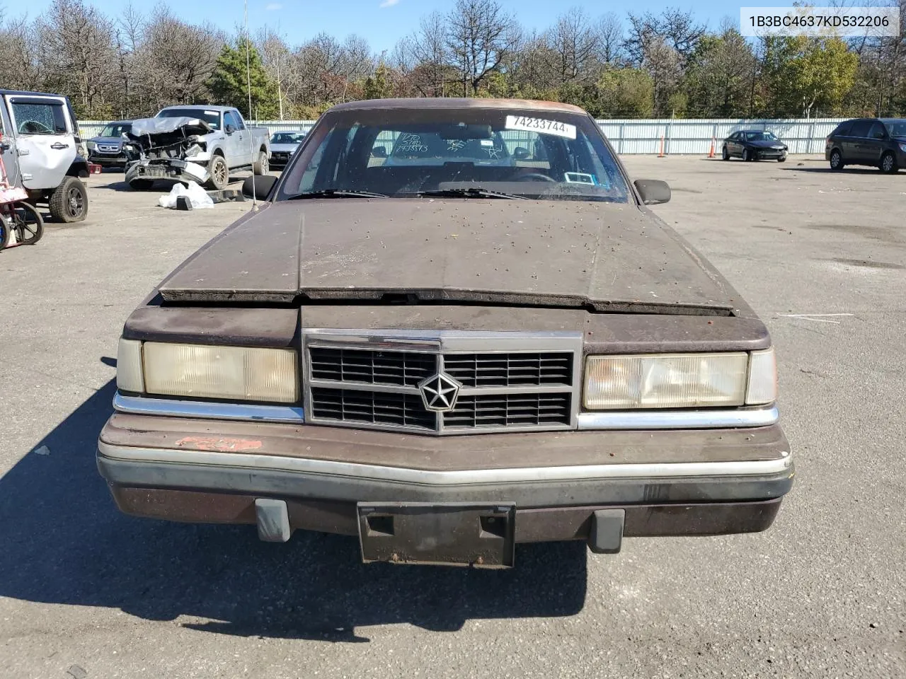 1B3BC4637KD532206 1989 Dodge Dynasty