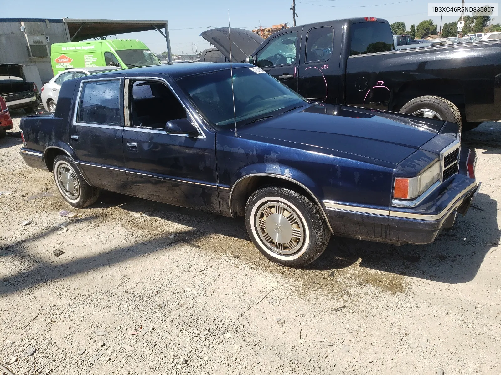 1992 Dodge Dynasty VIN: 1B3XC46R5ND835807 Lot: 66079984