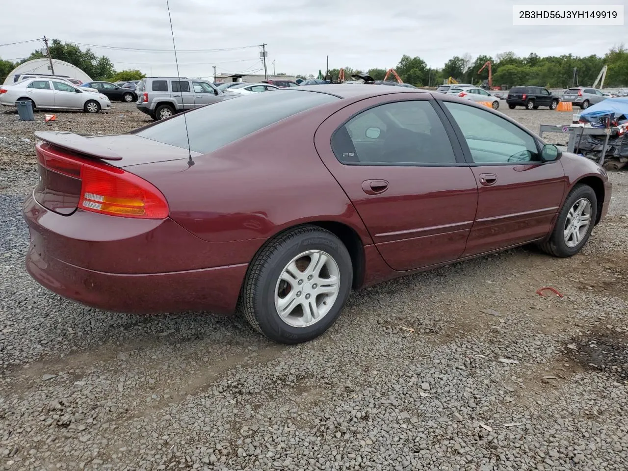 2000 Dodge Intrepid Es VIN: 2B3HD56J3YH149919 Lot: 68412324