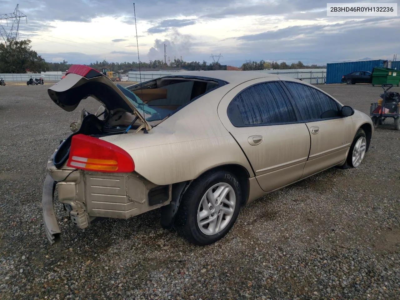 2000 Dodge Intrepid VIN: 2B3HD46R0YH132236 Lot: 78850834