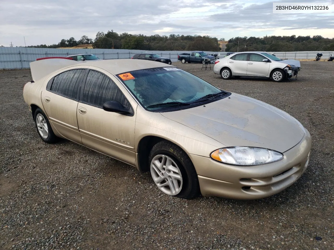 2000 Dodge Intrepid VIN: 2B3HD46R0YH132236 Lot: 78850834