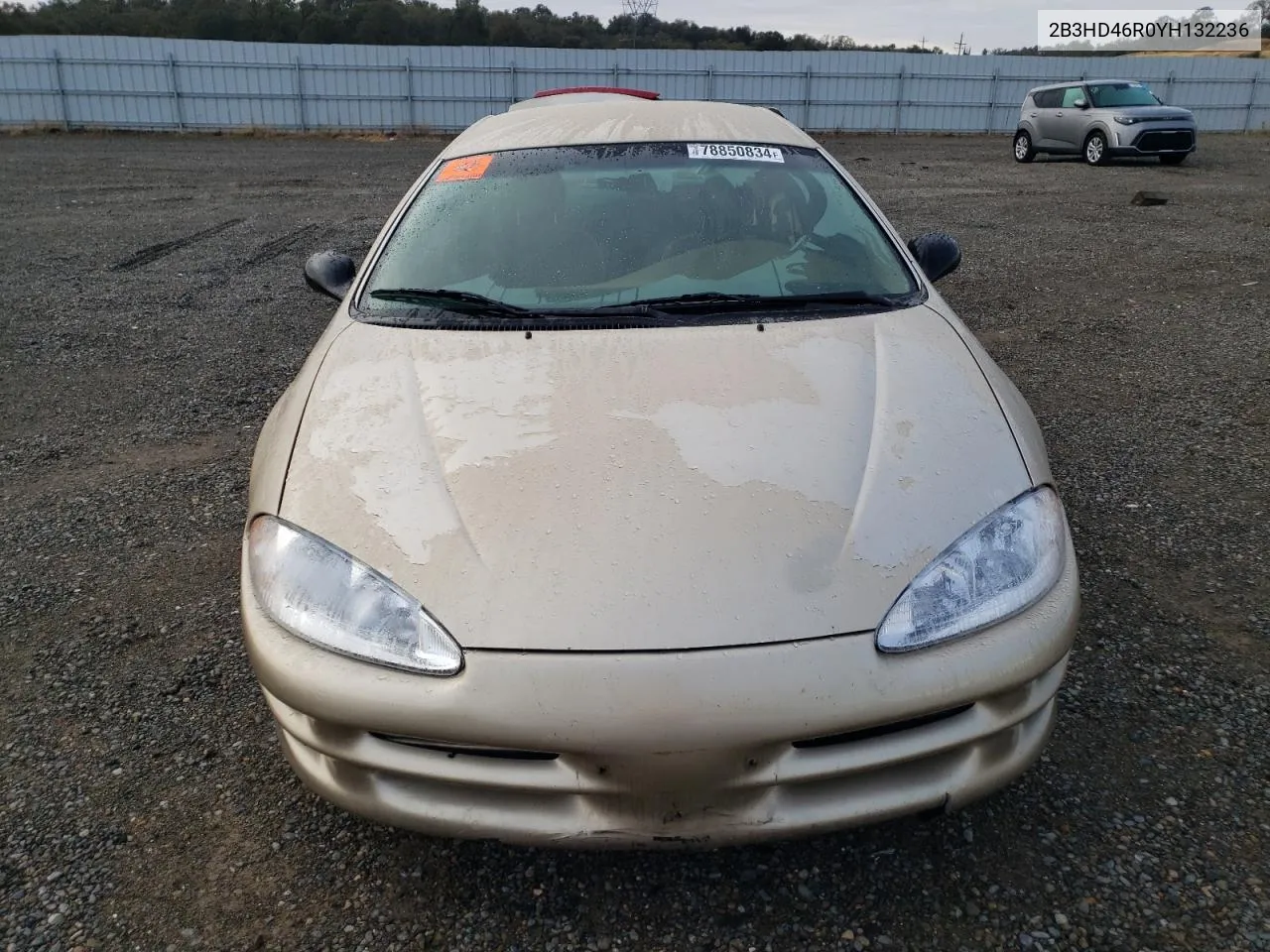 2000 Dodge Intrepid VIN: 2B3HD46R0YH132236 Lot: 78850834