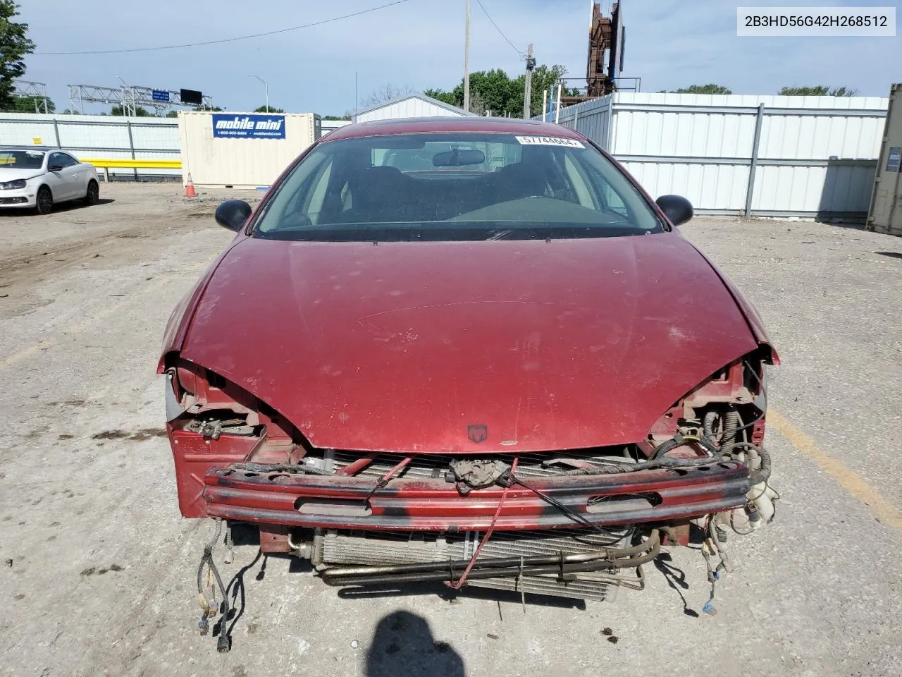 2002 Dodge Intrepid Es VIN: 2B3HD56G42H268512 Lot: 57744664