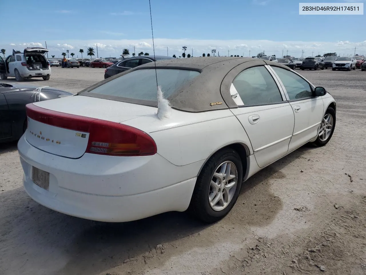 2002 Dodge Intrepid Se VIN: 2B3HD46R92H174511 Lot: 74227064