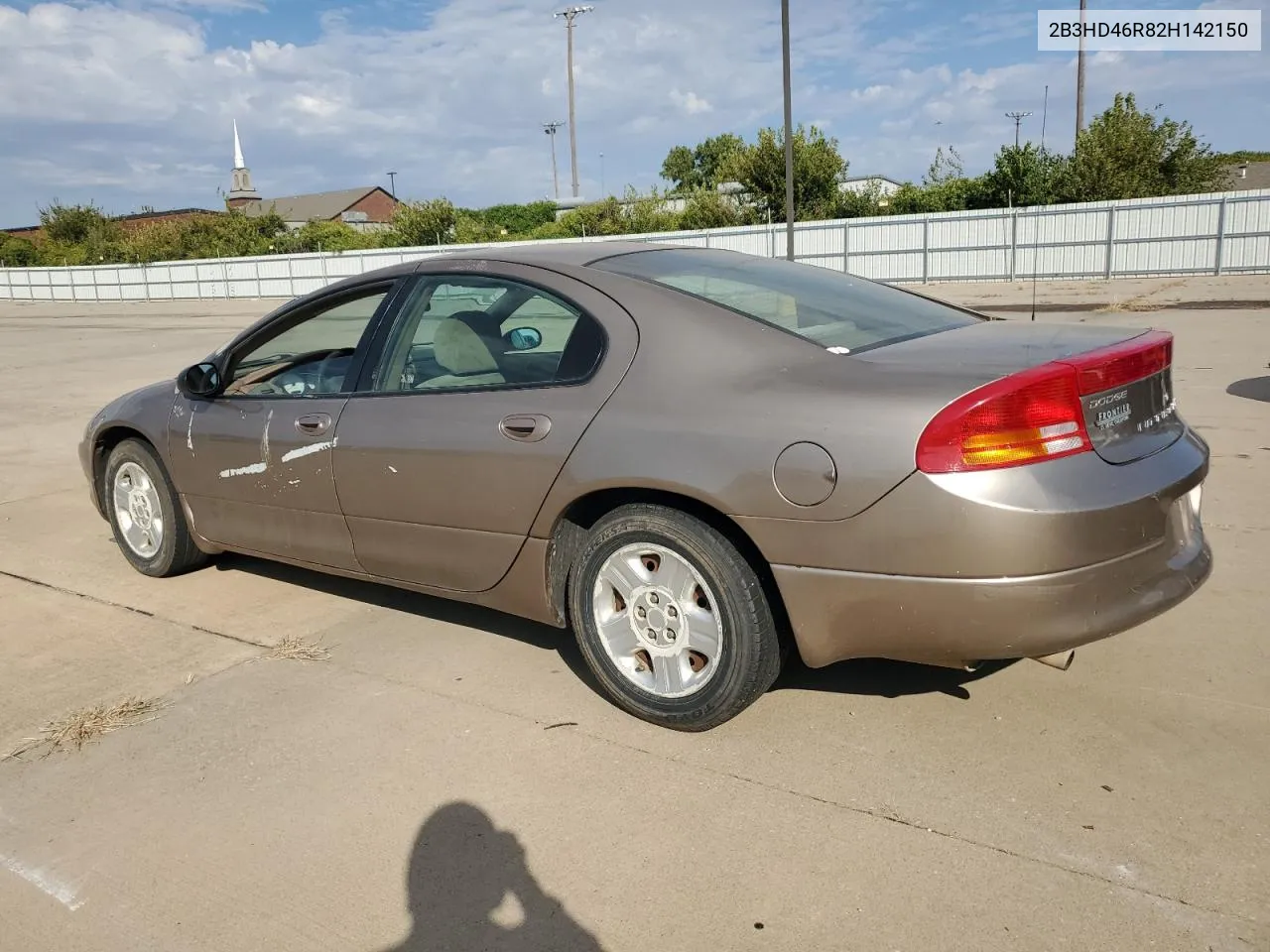 2002 Dodge Intrepid Se VIN: 2B3HD46R82H142150 Lot: 77165744