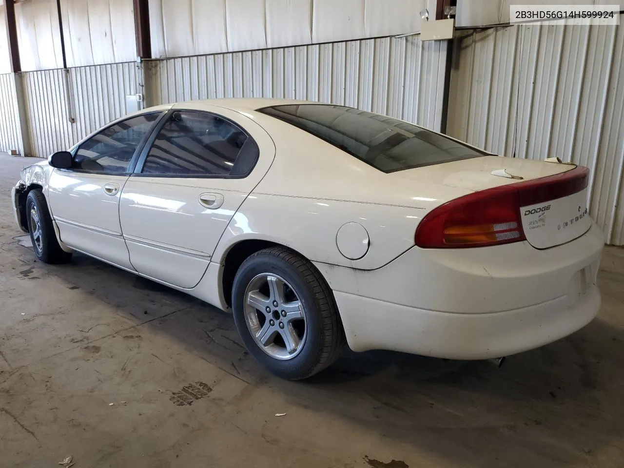 2004 Dodge Intrepid Es VIN: 2B3HD56G14H599924 Lot: 79411364