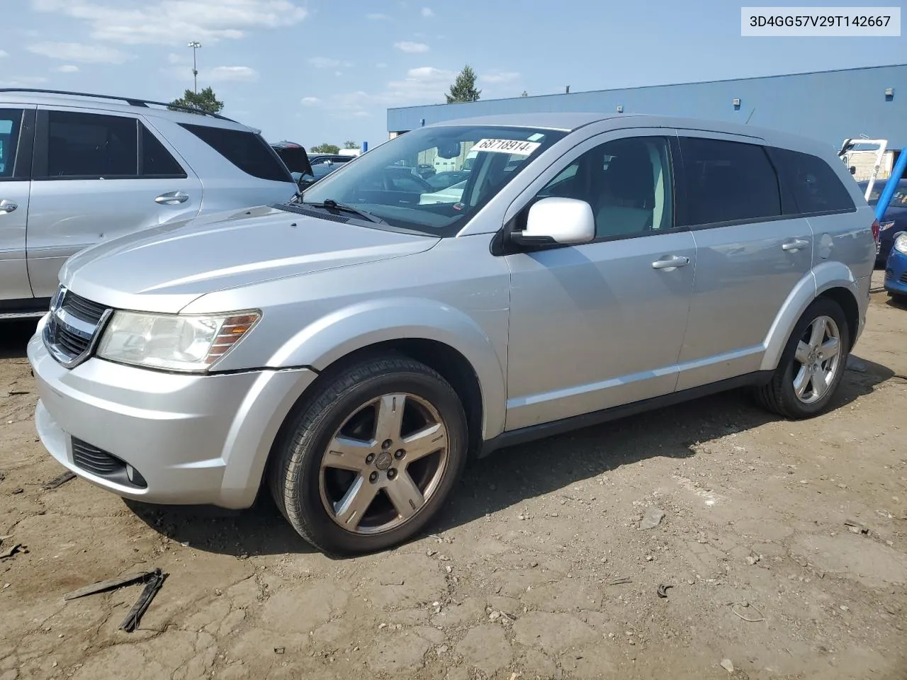 2009 Dodge Journey Sxt VIN: 3D4GG57V29T142667 Lot: 68718914