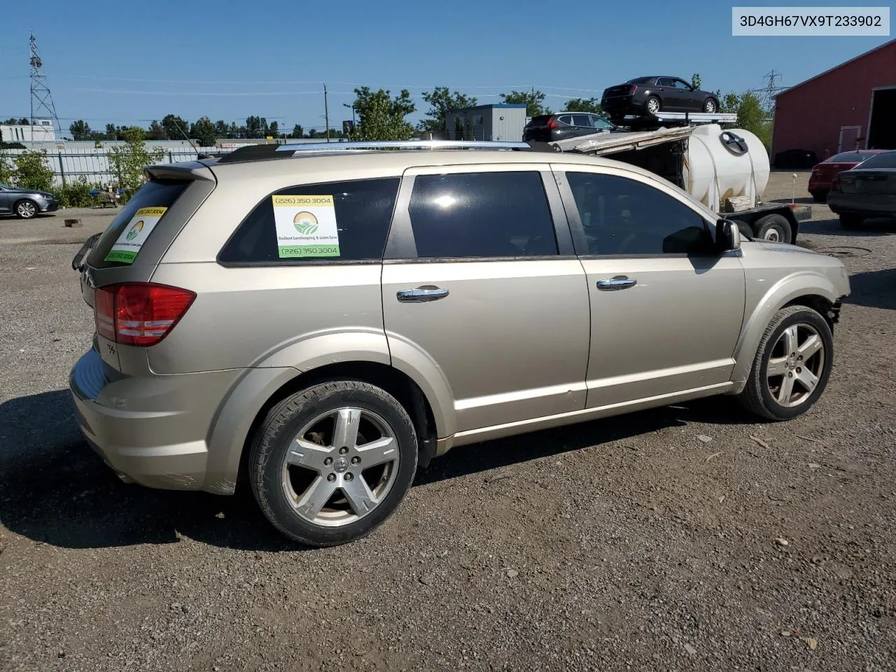 2009 Dodge Journey R/T VIN: 3D4GH67VX9T233902 Lot: 69042454