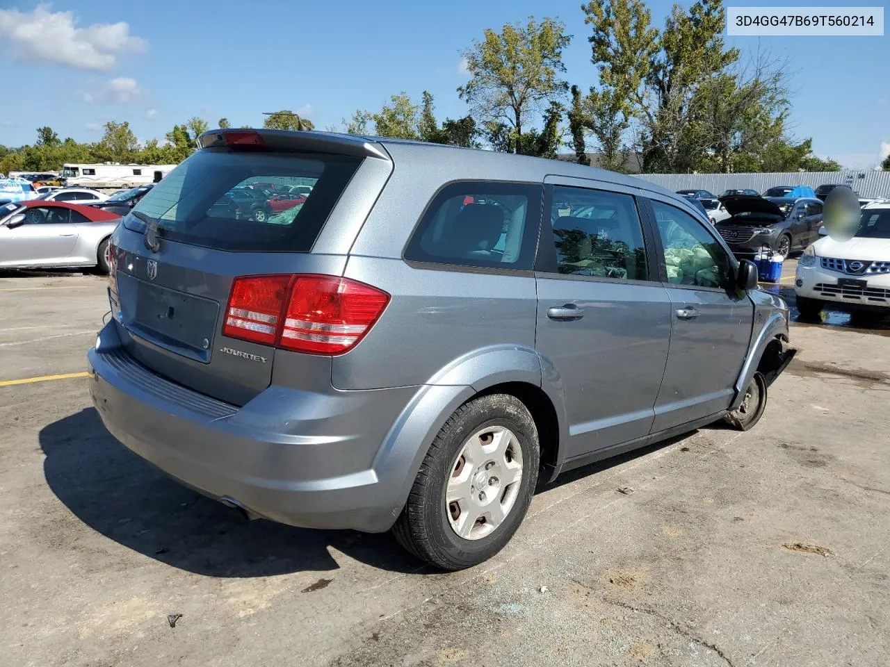 2009 Dodge Journey Se VIN: 3D4GG47B69T560214 Lot: 73184854