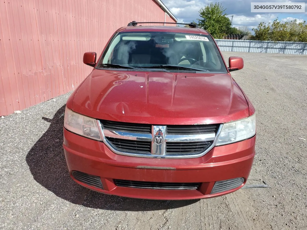 2009 Dodge Journey Sxt VIN: 3D4GG57V39T580792 Lot: 74525014