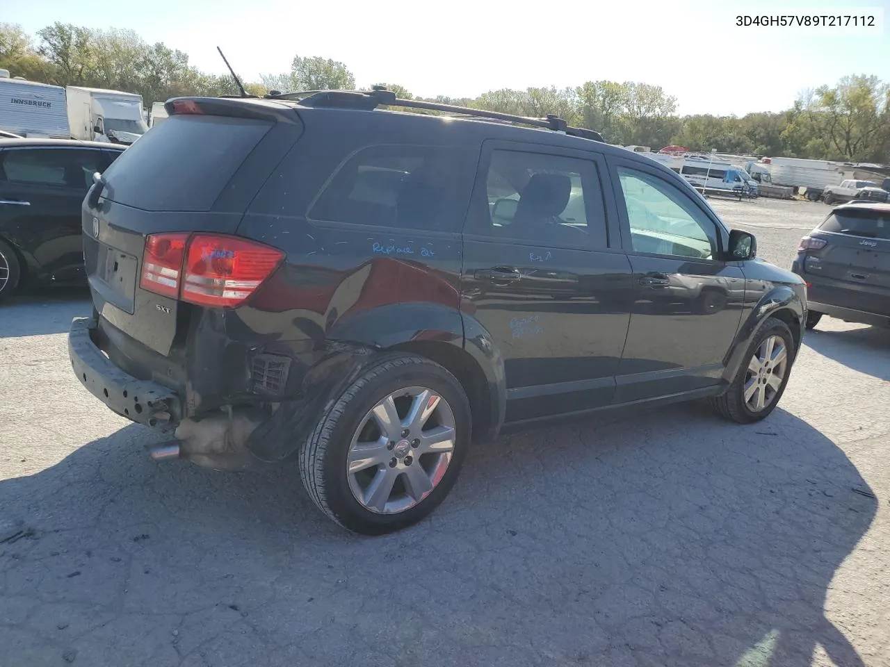 2009 Dodge Journey Sxt VIN: 3D4GH57V89T217112 Lot: 75870104