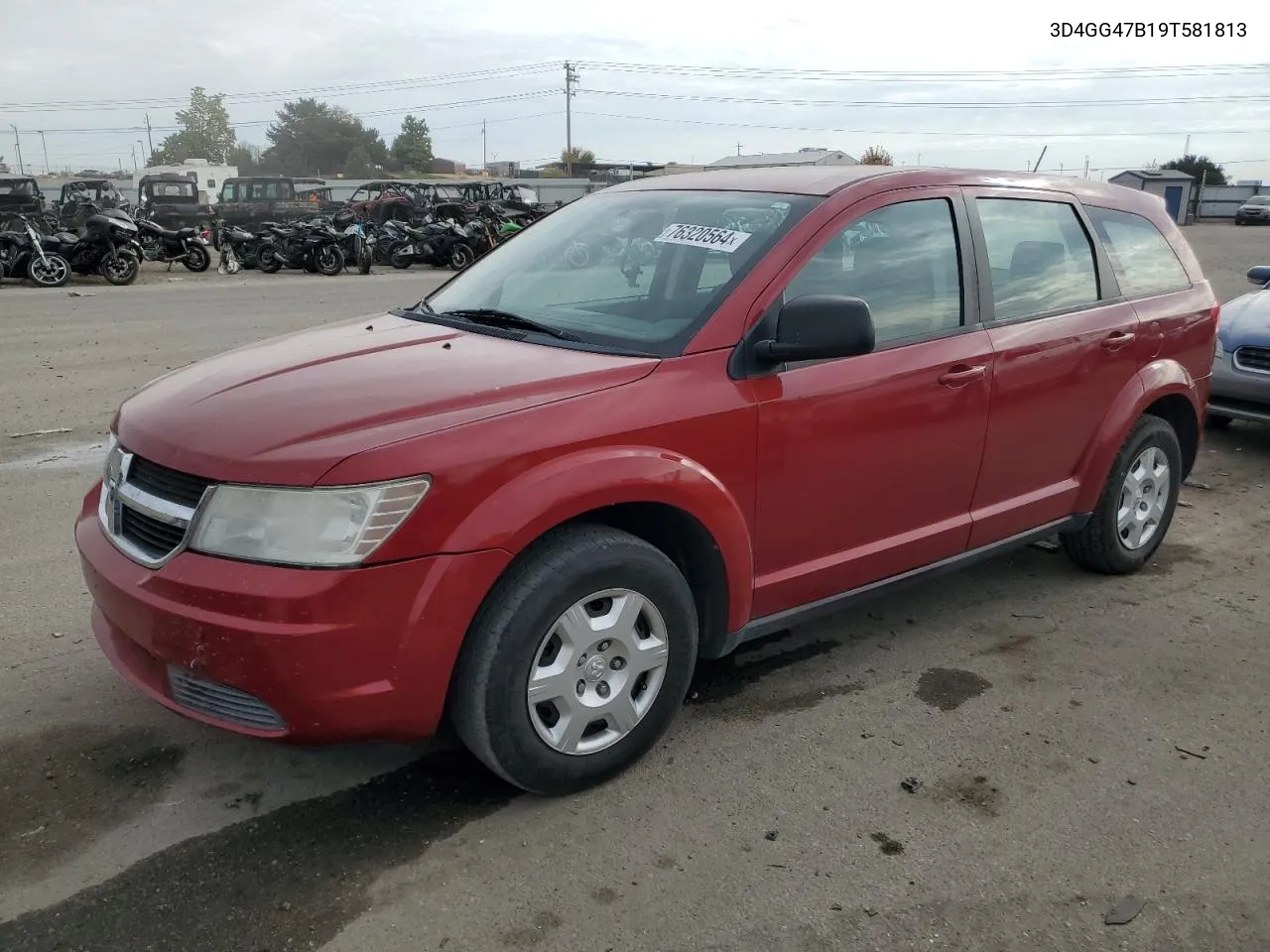 2009 Dodge Journey Se VIN: 3D4GG47B19T581813 Lot: 76320564