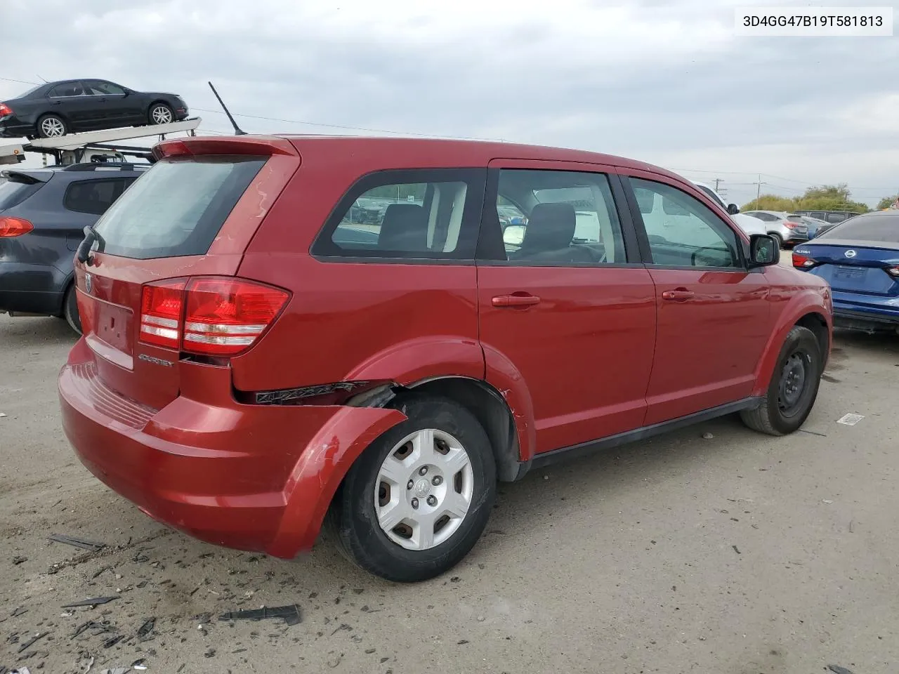 2009 Dodge Journey Se VIN: 3D4GG47B19T581813 Lot: 76320564