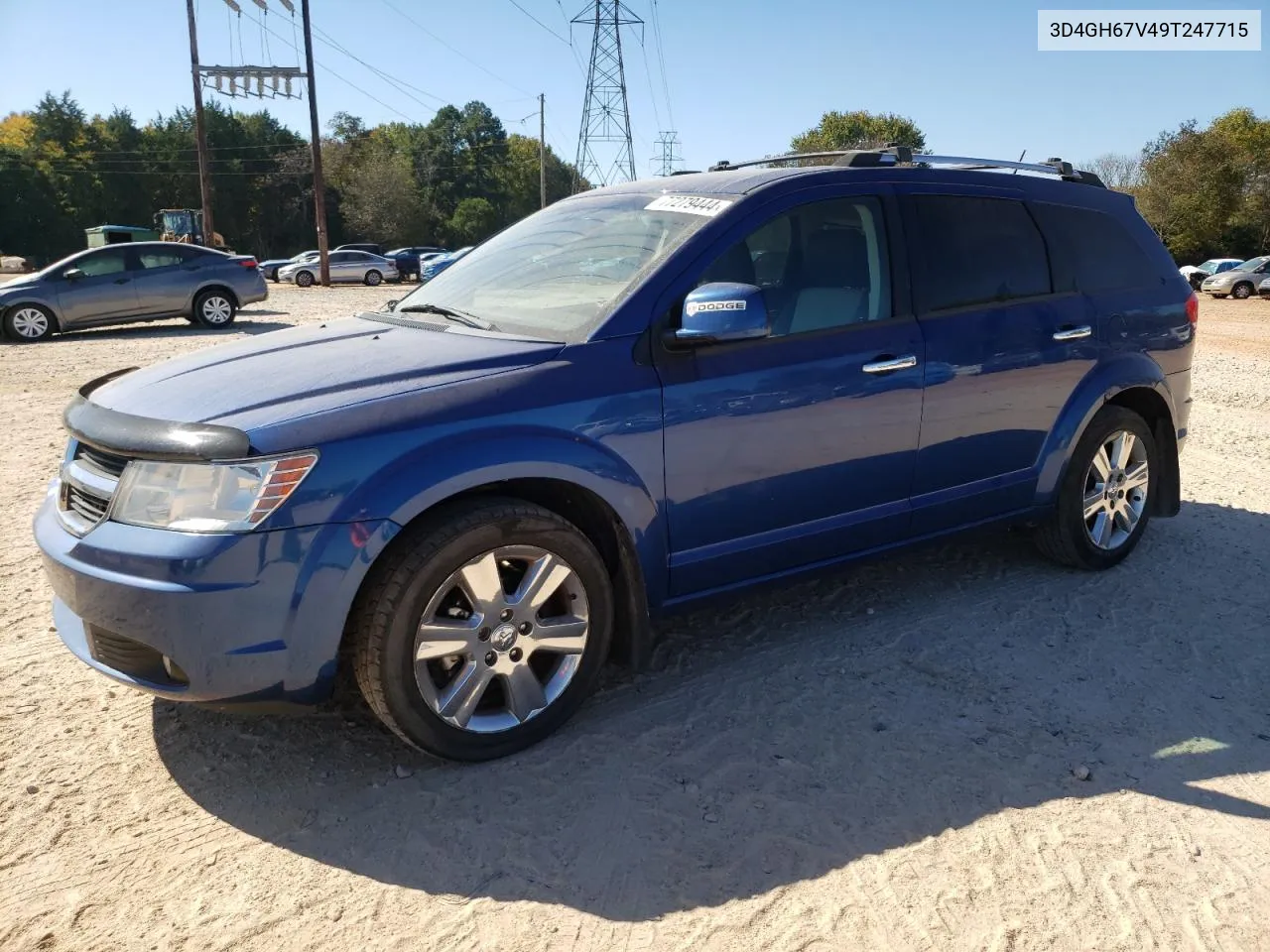 2009 Dodge Journey R/T VIN: 3D4GH67V49T247715 Lot: 77279444