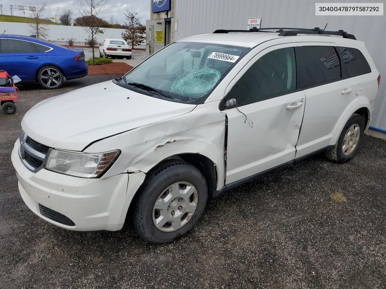 2009 Dodge Journey Se VIN: 3D4GG47B79T587292 Lot: 78999984