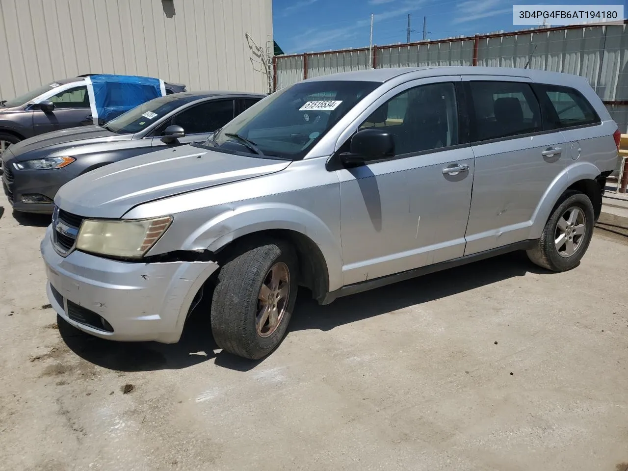 2010 Dodge Journey Se VIN: 3D4PG4FB6AT194180 Lot: 61515534